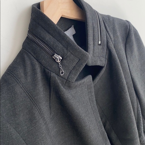 ECCOCI charcoal open front jacket, Size 8, NWOT - Picture 12 of 14